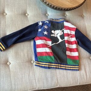 Rare Polo Ralph Lauren Performance Jacket Skier American Flag Color Block